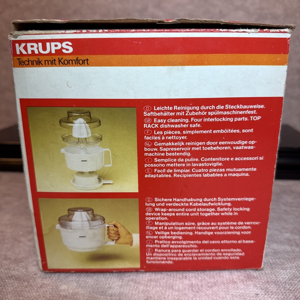 KRUPS Pressa C Citrus Fruit Juicer 22oz Model 252 Works Well - Picture 13 of 14